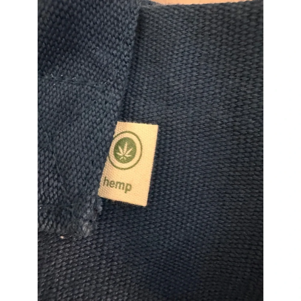 econscious EC8015 Hemp Market Tote Navy Blue Organic Cotton Blend Bag